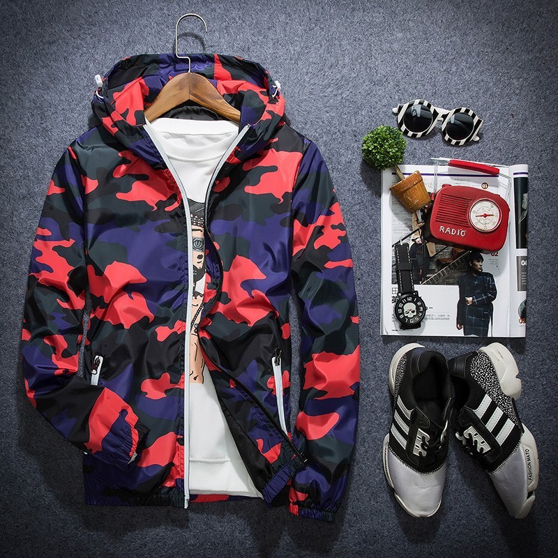 ChaquetasCamuflaje chaqueta capucha rompevientos unisex ChaquetasCamuflaje chaqueta capucha rompevientos unisex