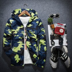 ChaquetasCamuflaje chaqueta capucha rompevientos unisex