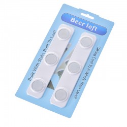 CocinaBotella & frasco de soporte magnético percha frigorífico tiras