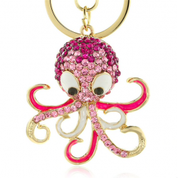 llaverollavero de pulpo de cristal - llavero