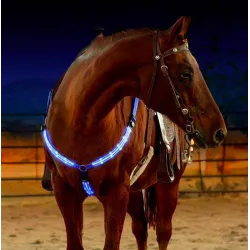 CaballosArnés de caballo LED correa de pecho collar de pectoral