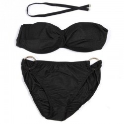 Baño y ropaAnillo de metal empujando bikini conjunto