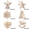 NavidadÁrbol de Navidad Navidad decoración colgantes huecos de madera 6 piezas