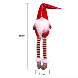 NavidadDecoración de Navidad patas largas sentado elfo 50cm