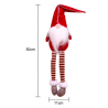 NavidadDecoración de Navidad patas largas sentado elfo 50cm