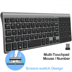 TecladosMini teclado inalámbrico con touchpad - Air Mouse Android Box - Windows PC