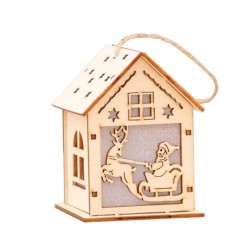 Wooden Christmas house with LED - do it yourselfChristmas