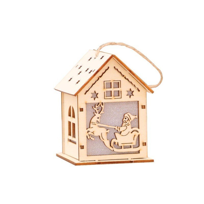 Wooden Christmas house with LED - do it yourselfChristmas