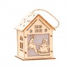 Wooden Christmas house with LED - do it yourselfChristmas