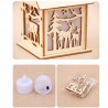 Wooden Christmas house with LED - do it yourselfChristmas