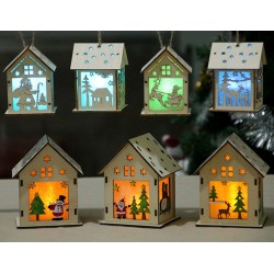 Wooden Christmas house with LED - do it yourselfChristmas