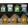 Wooden Christmas house with LED - do it yourselfChristmas