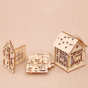 Wooden Christmas house with LED - do it yourselfChristmas