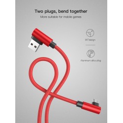 Fast charging micro USB charging cable L-typeCables