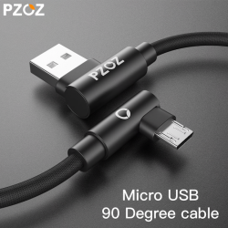 Fast charging micro USB charging cable L-typeCables