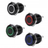 Interruptores2A 12mm universal LED interruptor de pulsación momentánea