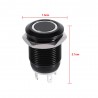 Interruptores2A 12mm universal LED interruptor de pulsación momentánea