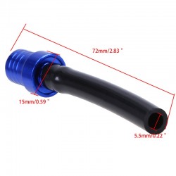Partes de motosTubo respirador tanque de combustible para motocicletas de aluminio