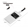 AccesoriosiPhone X 6 6S 7 8 Plus & Android universal Cargador inalámbrico Qi