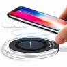 AccesoriosiPhone X 6 6S 7 8 Plus & Android universal Cargador inalámbrico Qi