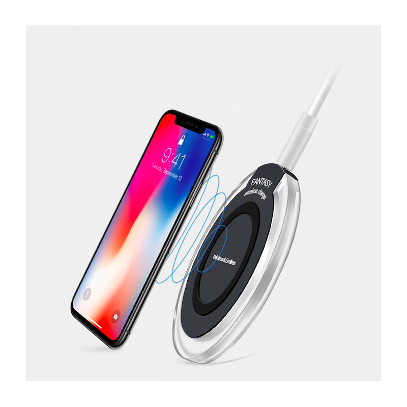 AccesoriosiPhone X 6 6S 7 8 Plus & Android universal Cargador inalámbrico Qi