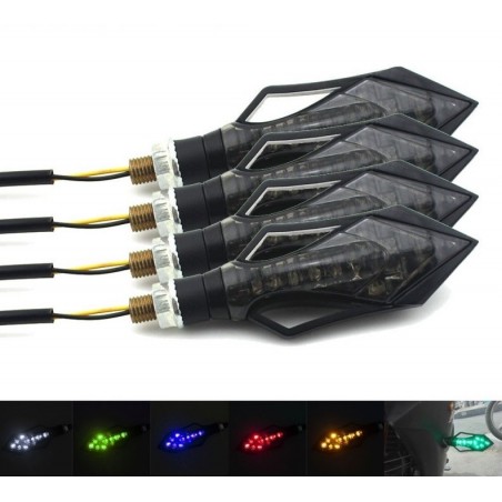Motorcycle - scooter LED turn signal light with arrow 4 pcsTurning lights