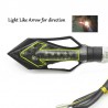 Luces de giroMotocicleta - scooter LED luz de la señal de vuelta con flecha 4 piezas