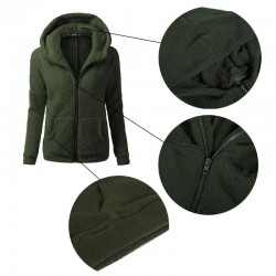 Soft fleece hooded jacket with zipperHoodies & Jumpers