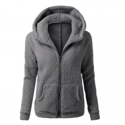 Hoodies & JerséisChaqueta con capucha suave con cremallera