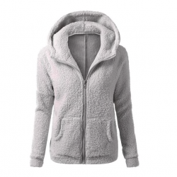 Hoodies & JerséisChaqueta con capucha suave con cremallera