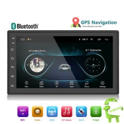 Android 9 - DIN-2 car radio - 7'' touch screen - GPS - Bluetooth - FM - WIFI -MP3 - Mirrorlink