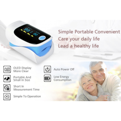 Medidores de presión arterialóxido de pulso de dedo digital - medidor de latido del corazón - con pantalla LCD