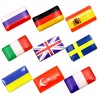 3D national flag emblem car sticker 8 pcsStickers