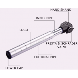 Mini portable aluminum bicycle pumpBicycle