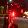 LucesLuz trasera de advertencia de seguridad de bicicleta recargable USB