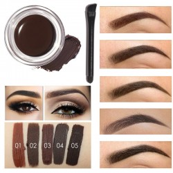 Waterproof gel eyebrow henna with brushMake-Up