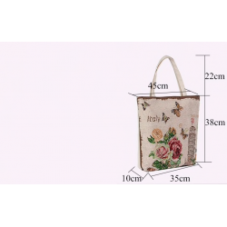 BolsasBolso de lienzo con estampado floral