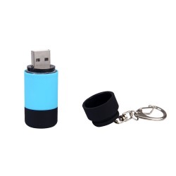 LinternasMini Antorcha de luz LED USB con llavero