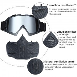 GafasEsquiar gafas de snowboard - máscara de cara completa