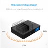 8 Port USB charger with wireless charging - Type-C - LED display and standChargers