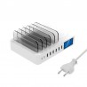 8 Port USB charger with wireless charging - Type-C - LED display and standChargers