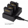 Batería y Cargadoresbatería AHDBT-501 - tres puertos duales cargador USB para GoPro 7 /6 / 5 cámara de acción