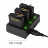 Batería y Cargadoresbatería AHDBT-501 - tres puertos duales cargador USB para GoPro 7 /6 / 5 cámara de acción