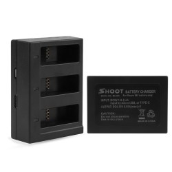 Batería y Cargadoresbatería AHDBT-501 - tres puertos duales cargador USB para GoPro 7 /6 / 5 cámara de acción