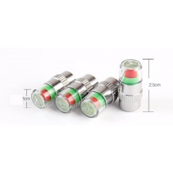 Partes de ruedaIndicador de presión de neumático - universal - válvula de neumático de coche tapa 4 piezas