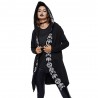 Gothic & Punk style - long sweatshirt - loose hoodie - cottonPlus