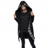 Gothic & Punk style - long sweatshirt - loose hoodie - cottonPlus