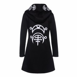 Gothic & Punk style - long sweatshirt - loose hoodie - cottonPlus