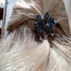 Pinzas de cabelloFlor de cristal - clip de pelo