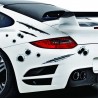 PegatinasAgujeros de bala - pegatina de coche 3D - impermeable - 21 * 30cm